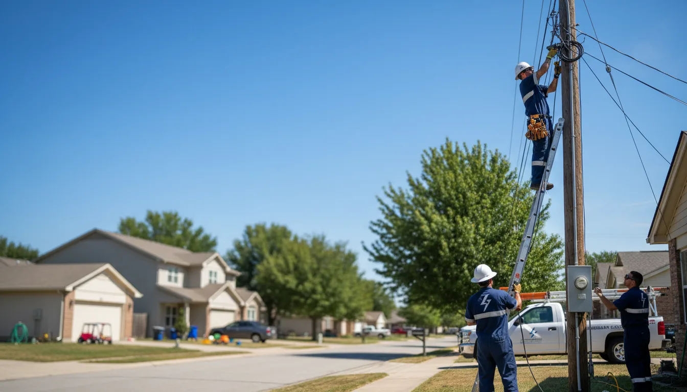 Residential electrician providing installation services in Dodge, NE